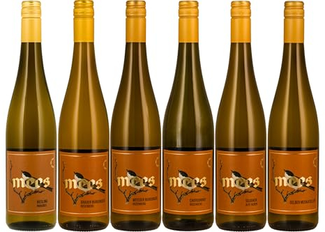 WEINGUT MEES | Weisswein trocken Probierpaket, 6 x 0,75l | hochwertige trockene Weissweine von der Nahe | Als Weinprobe & Geschenk | Wein-Verkostungs-Set aus Deutschland | Paket