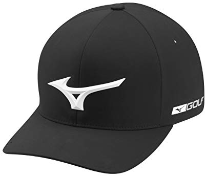 Mizuno Damen Tour Delta Fitted Hat, Schwarz, X-Large