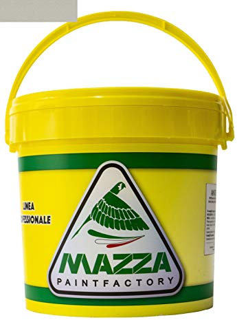 MAZZA Pittura Al Quarzo Per Muri Interni Ed Esterni Lt 5 Ad Alto Potere Coprente Colorificio (Silver1 Mz1147)