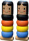 ISAKEN 2 Stück Hölzernes Mann Spielzeug, Unsterbliches Daruma Marionette, Wooden Man Magic Toy Unzerstörbares Holzspielzeug, Zauberrequisiten Hölzernes, Holz-Mann Magie Spielzeug Geschenk für Kinder