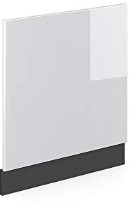 Vicco Frontblende R-Line, Weiß Hochglanz/Anthrazit, 60 cm ohne Arbeitsplatte