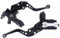 HouYeen Levier de frein et d'embrayage pour moto - 22 mm - Noir