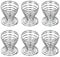 Lot de 6 coquetiers en acier inoxydable à ressort - 4,5 x 4,7 cm - Portable et utile