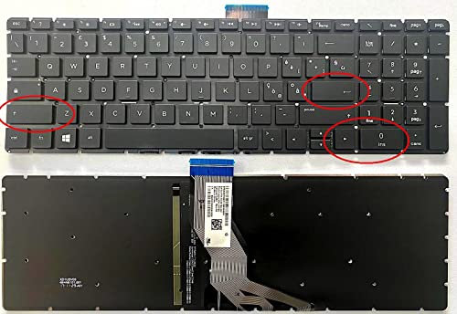 INFOELETTRONICA LO STORE DELLA CONVENIENZA E QUALITA' Tastiera Italiana Retroilluminata per HP Pavilion 15-BS 15-CB 15-cb023nl Power 15-cb022nl