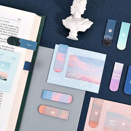 U-K Mond Sterne Magnet Magnetische Lesezeichen Niedliche Magnet-Seitenmarkierungen Seiten-Clips Lesezeichen für Studentenbüro Lesen von Schreibwaren Nice Design