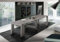 Dmora Consolle allungabile Martino, Consolle allungabile Fino a 12 posti, Tavolo con portallunghe, 100% Made in Italy, cm 51/300x90h77, Marmo Grigio