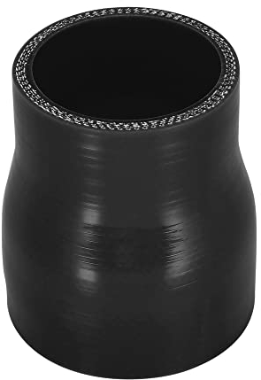 X AUTOHAUX 51-63mm 2-2,5 ID Manguera Recta de Silicona para Radiador Tubo Acoplador Negro para Coche