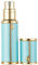 AsaNana Perfume Atomiser, Refillable & Travel Size Perfume Bottle, Leaking Proof,Bottom Pump without Funnel, Luxurious Small women and men, 5ml (Light Blue)