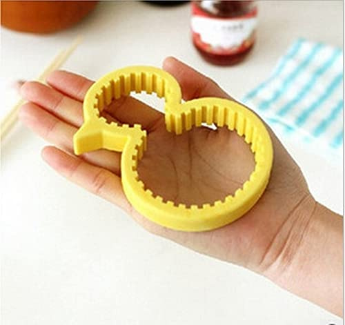 ZZTWER 1PC Silikon Kleine gelbe Ente Multi-Funktions-Gläser/Flaschen-Öffner-Küche-Werkzeug Bier-Öffner Korkenzieher
