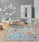 the carpet Happy Life Kinderzimmer, Kinderteppich, Spielteppich, Alphabet, Grau, 160 x 220 cm