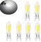 ShuoHui 6x G9 LED COB Leuchtmittel Glühbirne Stiftsockel Kaltweiss 6000K, 230V, Mattiertes Glas, 2.5W LED G9 Glühbirne Ersetzt 20W/25W/28W Halogen Lampe…