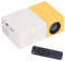 Mini Proyector, Proyector de Video Portátil de Pantalla Enorme de 1920x1080, Proyector de Películas de Cine en Casa Multimedia de 30000 Horas, Compatible con Computadoras Portátiles, Consolas(EU)