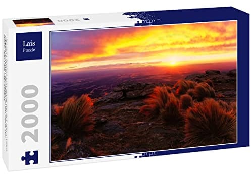 Lais Puzzle Schöner Sonnenuntergang von der Spitze eines Hügels inmitten der Natur, in der Nähe von Merlo, San Luis, Argentinien. 2000 Teile