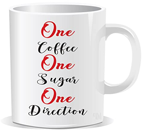 Perfect Mugs One Coffee Sugar Direction Mug for Him Her Sister Brother Men Women Tea Coffee
