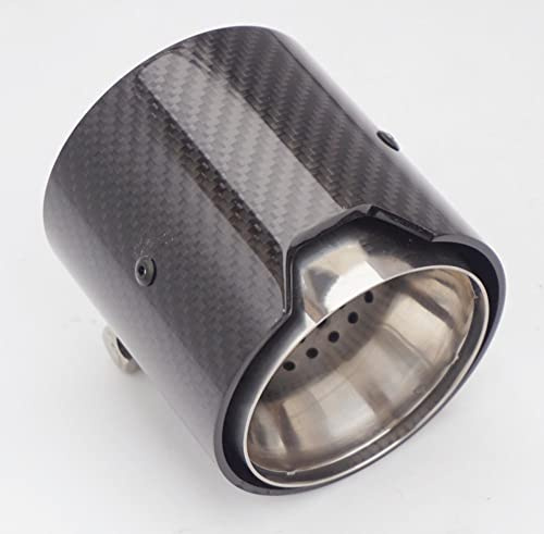 Auspuffblenden Für BMW 3er 4er Serie Auspuffblenden M Schalldämpferrohr 1 Stück In 60mm/63mm/67mm/70mm Out 93mm Länge 90mm Auspuffrohr (Farbe : C IN63-OUT 93mm)