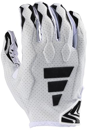 Adidas Freak 6.0 Padded Receiver Football Gloves, White/Black, Large