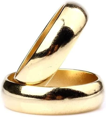MOMOMAGE Golden Cambered PK Ring Starker Magnetring PK Ring Magic Tricks Zubehör für Magier Close-up Gimmick (20mm)