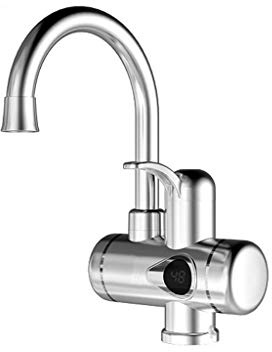 Robinet électrique 220V Robinet de contrôle Chaud et Froid instantané avec Affichage de contrôle de température numérique côté Eau 20cm * 27cm