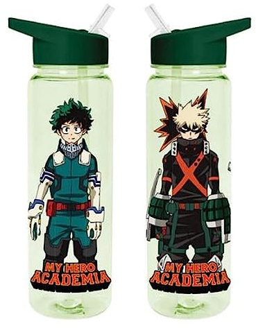 Pyramid International My Hero Academia Bouteille d'eau en plastique transparent Motif Rivals 540 ml – Produit officiel, Durchsichtig
