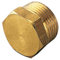 ENVIRON- Stopfen Messing CW617N [3/8, 1/2, 3/4, 1, 1 1/4, 1 1/2] Außengewinde, Rohrstopfen AG mit Sechskant, Endstopfen aus Gewindefitting, Fitting, Fittings Heizung (3/8)