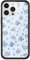 Wildflower Cases - Forget Me Not Floral Case, Compatible with Apple iPhone 15 Pro Max | Blue, Floral, White, Coquette - Protective Black Bumper, 4ft Drop Test Certified, Women Owned Small Business