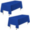 Pesonlook 2Pack Royal Blue Rectangle Tablecloths, 60x126 Inch, Polyester Fabric, Washable, Perfect for Wedding, Banquet, Party