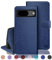 RingPi für Google Pixel 8 Handy Hülle PU Leder[RFID Schutz] Handyhülle Lederhülle Klapphülle Kartenfach Stoßfeste Schutzhülle Leather Flip Cover für Pixel 8 Wallet Phone Case,Blau