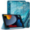 CACOE Funda Compatible con iPad 9/8/7 Generación, Ultra Slim Protectora Carcasa con Función de Soporte Compatible con iPad 10.2 2021 2020 2019, Arena Movediza