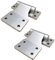 2 PCS Industriel Charnières pour charges lourdes Charnières de porte 4 pouces Épaissi Brossé Charnière en acier inoxydable (110x108x7mm)