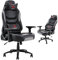 COLAMY Bürostuhl Gaming Stuhl Belastung 185 KG, Gaming Sessel Ergonomischer Gamer Stuhl, 4D Armlehnen, Kopfstütze & Lendenkissen, Gepolstert Gaming Chair, Grau