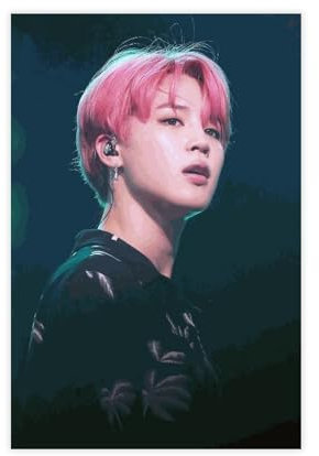 AmAzwi K-Pop BTS Jimin-Poster, Leinwand-Poster, Schlafzimmer-Dekor, Sportlandschaft, Büro, Raumdekoration, Geschenk, ungerahmt: 20 x 30 cm