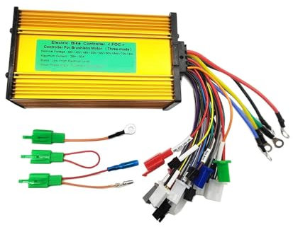 HUAYONGSS 36 V 48 V 60 V 72 V 500 W-1000 W Universeller 3-Modus-Sinus-Bürstenloser Controller 12 Röhren Passend for Elektroroller E-Bike-Geschwindigkeitsmotor