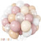 HILAVO Ballons Beige Rosa, 60 Stück 12 Zoll Retro Aprikose Rosa Party Luftballons Dusty Rosa Apricot Weiß Sand Latex Helium Ballon für Boho Mädchen Braut Baby Shower Hochzeit Geburtstag Party Deko