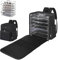 Famard Miniatures Storage Case with Backpack,Magnetic Wargame Miniature Army Carrying Case,Clear Acrylic Board Game Miniatures Display Case Compatible with Warhammer 40k