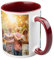 Copykrea – Taza personalizada con tu foto | Categoría AAA | Apta para microondas y lavavajillas | 350ml | Interior burdeos