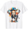 Elefant Snapback Cap Lustig Tier Aufdruck Design Print T-Shirt