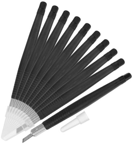 IWOWHERO 10st Schnitzwerkzeug Handgeschnitztes Schneidwerkzeug Gravurwerkzeug Für Holzhandwerk Handschnitzer Handschnitzmeißel Holzbearbeitungsmeißel Gravierwerkzeug Gravur Meißel Metall
