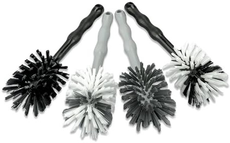 Wundermix - Mixtopf-Spülbürste für Thermomix (4er Set) • Reinigungsbürste für Mixtöpfe (z.B. vom Thermomix & Monsieur Cuisine) • Robuste Bürsten mit Nylon-Borsten • Spülbürsten Set