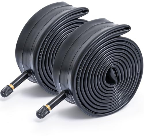 FengCan 24x1,75/2,125 Schläuche 24 Zoll Fahrradschläuch 24x1,75 24x1,95 24x2,10 24x2,125 Rennrad/Mountainbike Fahrrad schläuche geeignet für 45/57-507 Reifen Schläuch, SV/AV32mm Schrader Ventil (2PC)