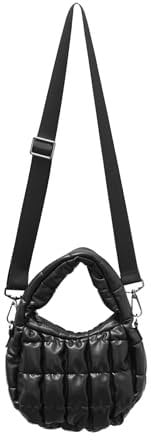 OPUS Damen Tasche | Gesteppte Umhängetasche ALINDIE in Lederoptik black, 0
