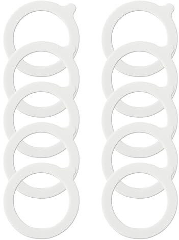 Hattba 10 Pack Rubber Gaskets Reusable and Leakproof Replacement Seal for Insulated Mugs Vacuum Cups Water Bottles Lids