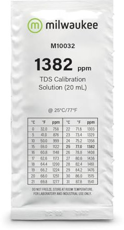 Solución de calibración TDS 1382 ppm 20 ml | Solución de calibración de búfer para TDS (total Dissolved Solids) (1)