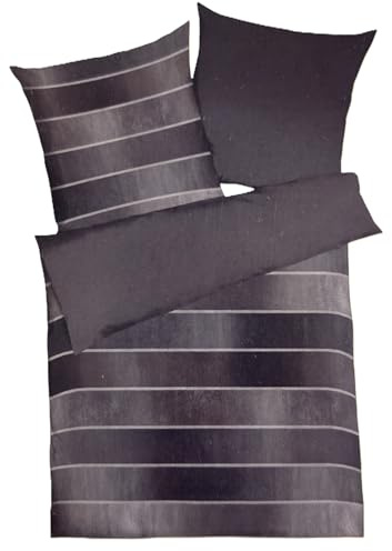 Kaeppel Bettwäsche Timeless Kaffee Fein-Biber (1 x 80x80 + 1 x 135x200 cm)