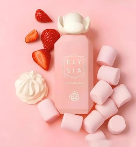 Elysia Parfum Rose, Édition Marshmallow et Fraise, Flacon Rose, Collection Gourmande