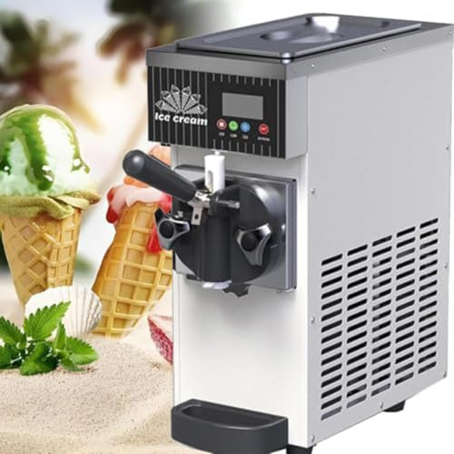 Machine à glace douce en acier inoxydable, verticale, commerciale, une seule saveur