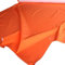 TOLKO Outdoor-Stoff wasserdicht beschichtet | leichte Popeline für Regenjacke Plane Regenschutz | Ripstop Nylon Stoff weich, flexibel | Stoffe zum Nähen Meterware (Neon Orange)