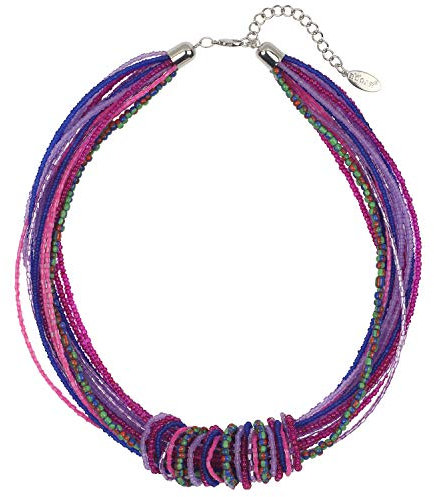 Bocar Grosso dichiarazione seme perline donne girocollo Bib collana per le donne (NK-10314-fuchsia rose)