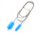 Tnfeeon Aquarium Pipe Cleaning Brush, Flexible doppelköpfige Nylon-Draht Edelstahl Federbürste Aquarium Filter Reinigungswerkzeug(Blau)