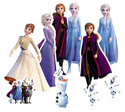 empireposter Frozen - Table Tops - Pappaufsteller Standy - 9 kleine Tischaufsteller Partydeko