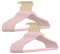 50 Stück hochwertige Samt Kleiderbügel in der Farbe Rosa mit Gold Look Haken/Anti-Rutsch/von StickandShine
